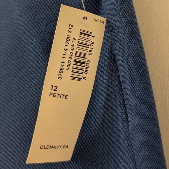 Old Navy Pixie Ankle Pants 12P in Royal Blue - New with Tag - Picture 4 of 5